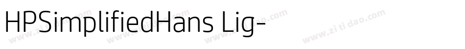 HPSimplifiedHans Lig字体转换